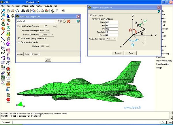 icare user interface